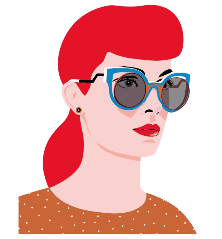 illustration laurence bentz red girl.jpg - Laurence BENTZ | Virginie